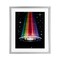 Stupell Industries Rainbow Galaxy UFO Framed Print Under Glass, design by Sasha